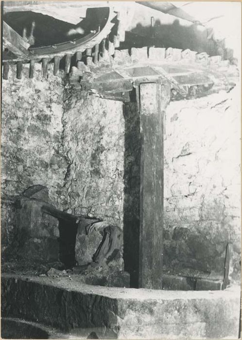 machine à extraire des fluides (moulin à olives et son mécanisme)