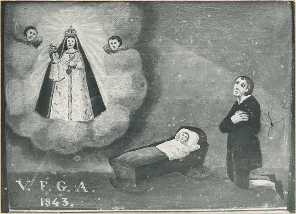 tableau ex-voto : Guérison d'un nourrisson - © Ministère de la Culture (France), Médiathèque du patrimoine et de la photographie, diffusion GrandPalaisRmn Photo