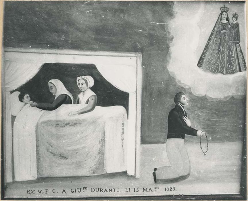 tableau ex-voto : Chambre d'un enfant malade - © Ministère de la Culture (France), Médiathèque du patrimoine et de la photographie, diffusion GrandPalaisRmn Photo