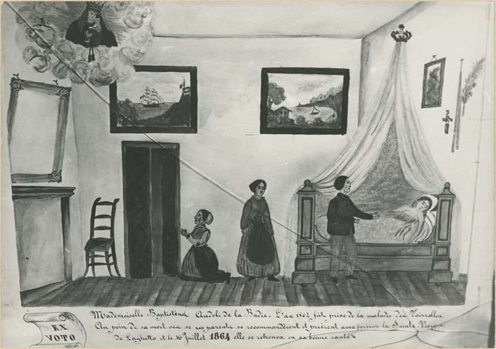 tableau ex-voto : Chambre de malade - © Ministère de la Culture (France), Médiathèque du patrimoine et de la photographie, diffusion GrandPalaisRmn Photo