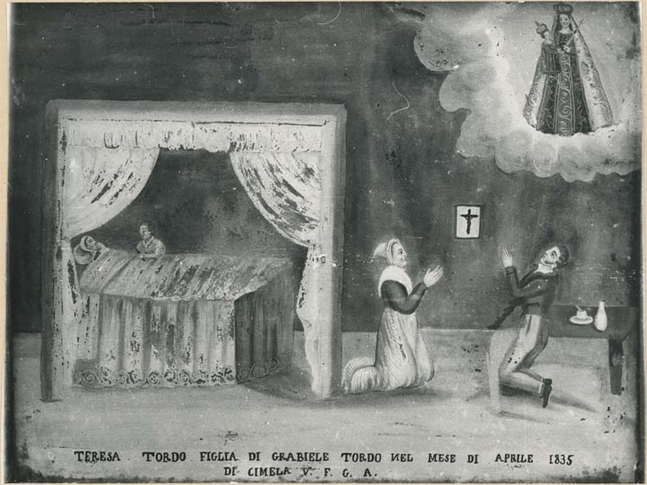 tableau ex-voto : Chambre d'un enfant malade - © Ministère de la Culture (France), Médiathèque du patrimoine et de la photographie, diffusion GrandPalaisRmn Photo