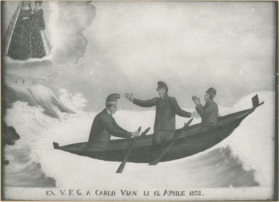 tableau ex-voto : Barque dans la tempête - © Ministère de la Culture (France), Médiathèque du patrimoine et de la photographie, diffusion GrandPalaisRmn Photo