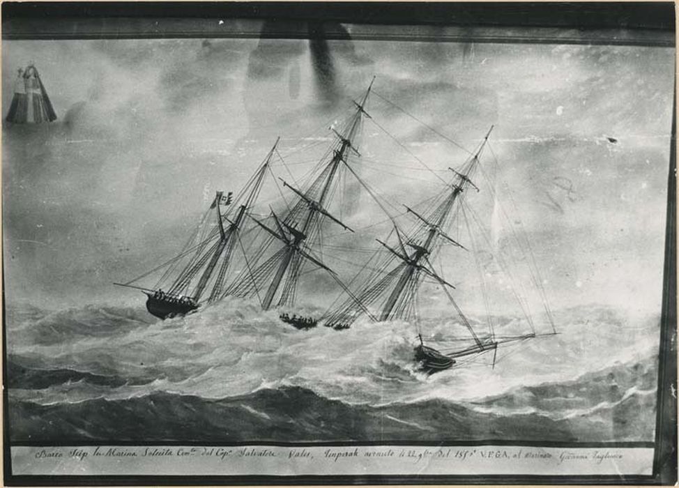 tableau ex-voto : Bateau dans la tempête - © Ministère de la Culture (France), Médiathèque du patrimoine et de la photographie, diffusion GrandPalaisRmn Photo