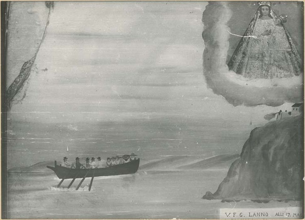 tableau ex-voto : Barque attaquée par l'artillerie d'un fort - © Ministère de la Culture (France), Médiathèque du patrimoine et de la photographie, diffusion GrandPalaisRmn Photo