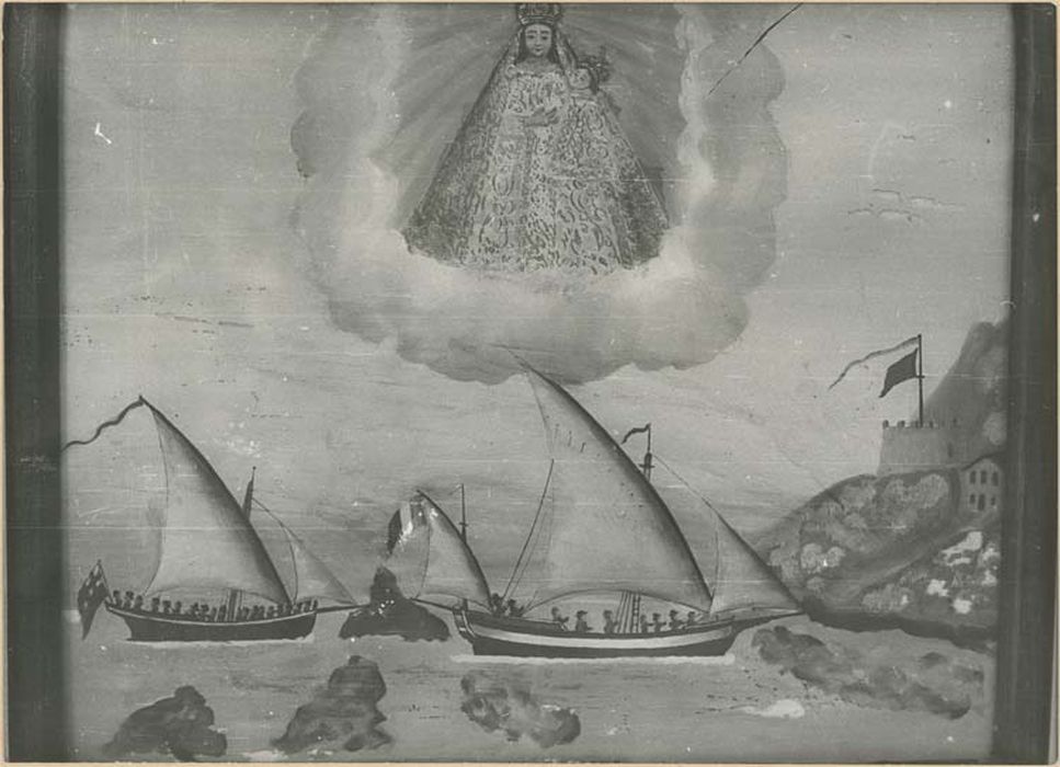 tableau ex-voto : Bateau français pourchassé par un bateau anglais - © Ministère de la Culture (France), Médiathèque du patrimoine et de la photographie, diffusion GrandPalaisRmn Photo