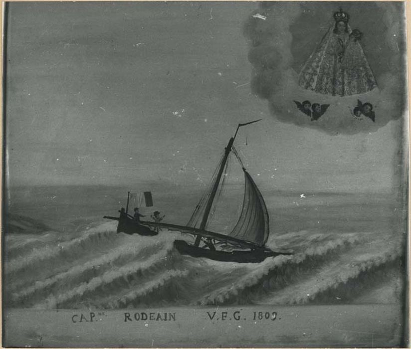 tableau ex-voto : Barque sur la mer agitée - © Ministère de la Culture (France), Médiathèque du patrimoine et de la photographie, diffusion GrandPalaisRmn Photo