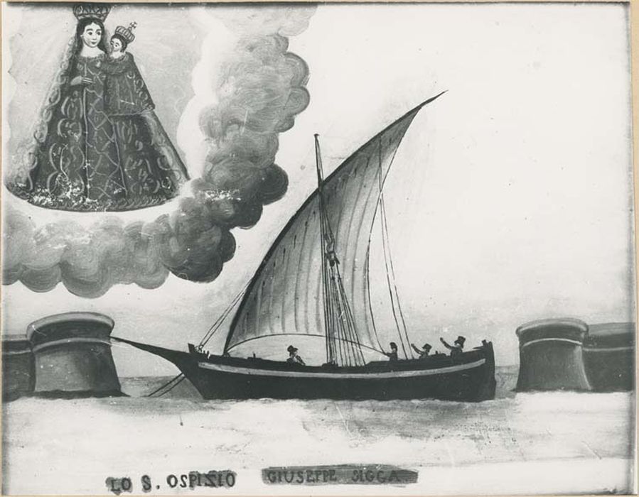 tableau ex-voto : Accident sur un bateau - © Ministère de la Culture (France), Médiathèque du patrimoine et de la photographie, diffusion GrandPalaisRmn Photo