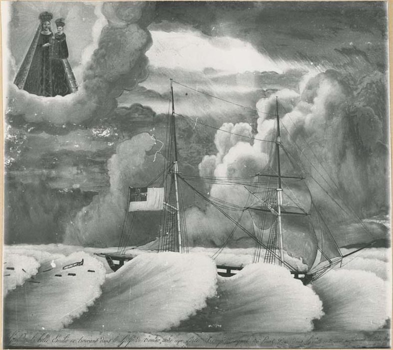 tableau ex-voto : Bateau dans la tempête - © Ministère de la Culture (France), Médiathèque du patrimoine et de la photographie, diffusion GrandPalaisRmn Photo