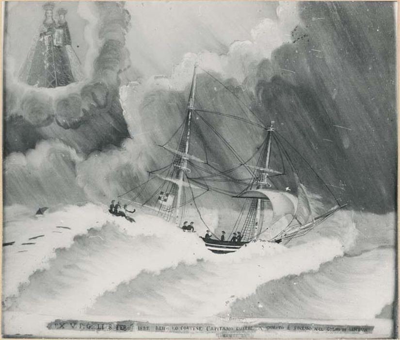 tableau ex-voto : Bateau dans la tempête - © Ministère de la Culture (France), Médiathèque du patrimoine et de la photographie, diffusion GrandPalaisRmn Photo