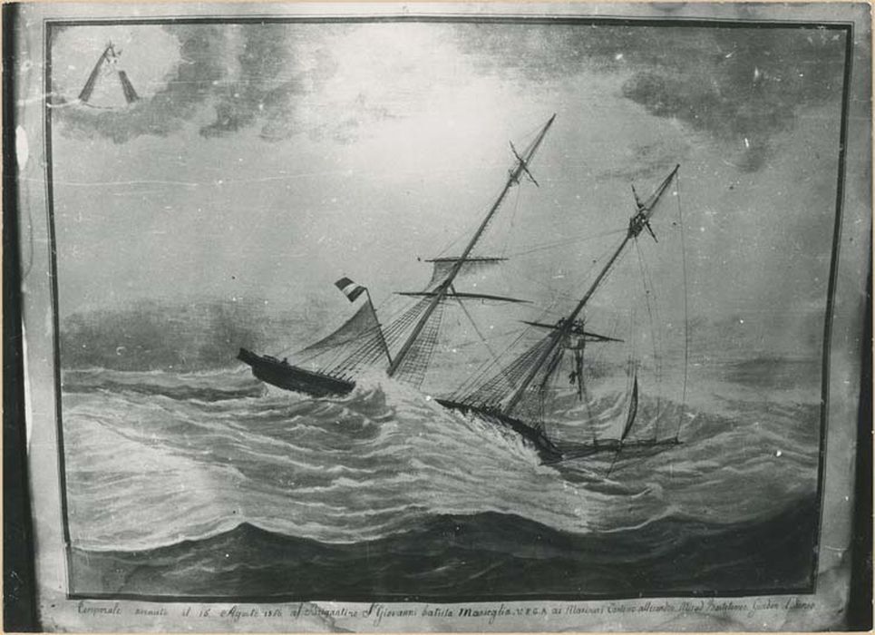 tableau ex-voto : Bateau dans la tempête - © Ministère de la Culture (France), Médiathèque du patrimoine et de la photographie, diffusion GrandPalaisRmn Photo