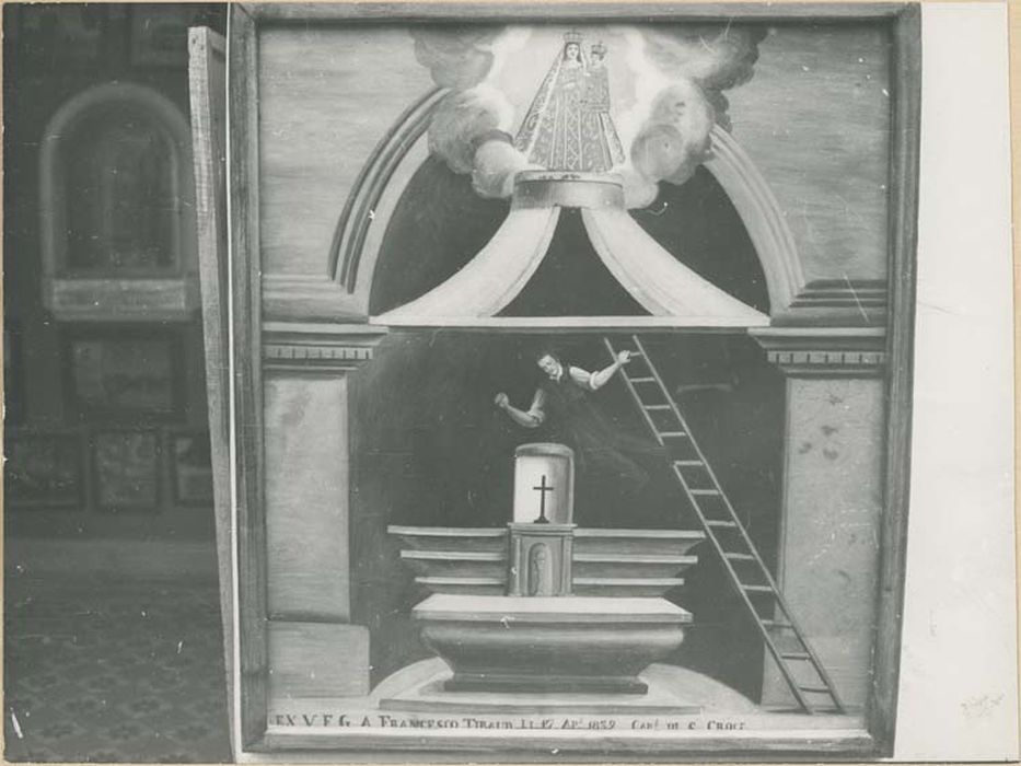 tableau ex-voto : Homme tombant d'une échelle - © Ministère de la Culture (France), Médiathèque du patrimoine et de la photographie, diffusion GrandPalaisRmn Photo