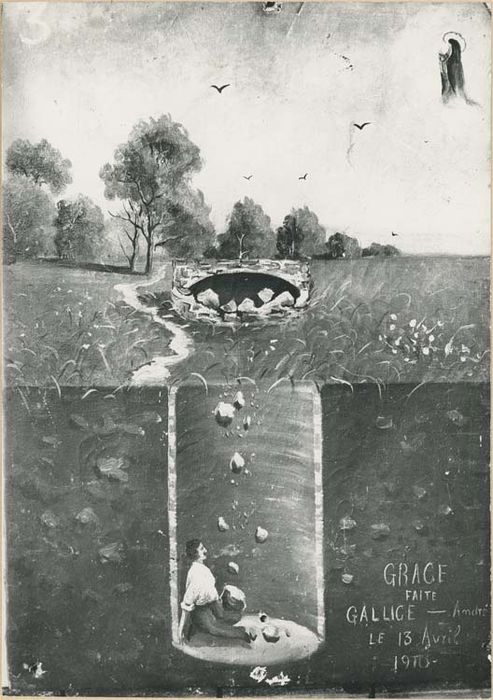 tableau ex-voto : Homme tombé dans un puits - © Ministère de la Culture (France), Médiathèque du patrimoine et de la photographie, diffusion GrandPalaisRmn Photo