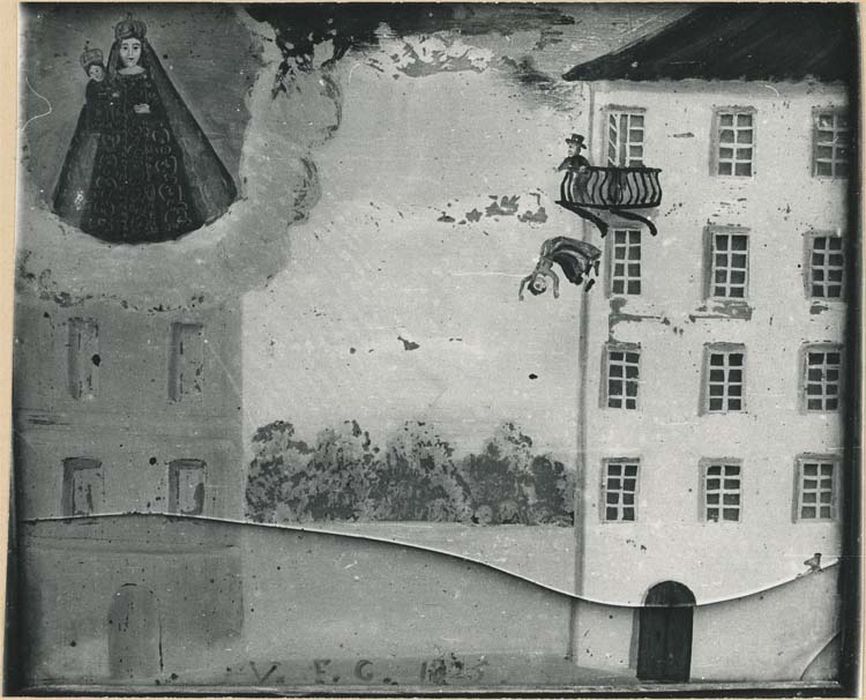 tableau ex-voto : Femme tombant d'un balcon - © Ministère de la Culture (France), Médiathèque du patrimoine et de la photographie, diffusion GrandPalaisRmn Photo