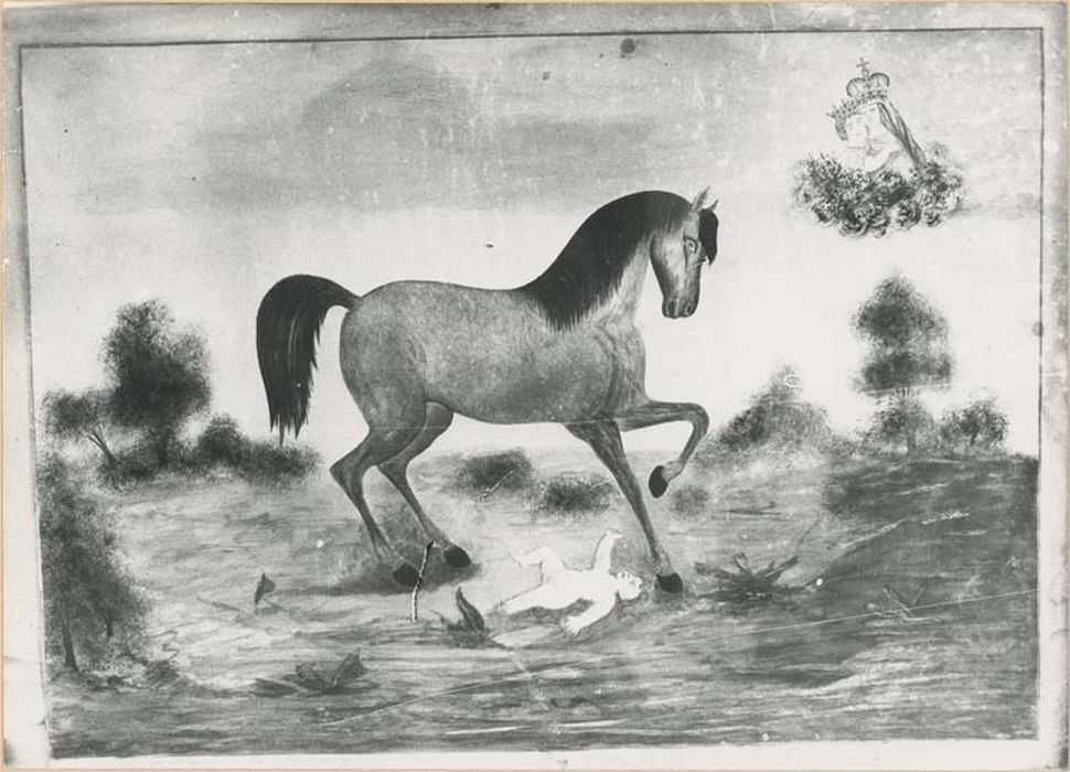 tableau ex-voto : Bébé dans les pattes d'un cheval - © Ministère de la Culture (France), Médiathèque du patrimoine et de la photographie, diffusion GrandPalaisRmn Photo