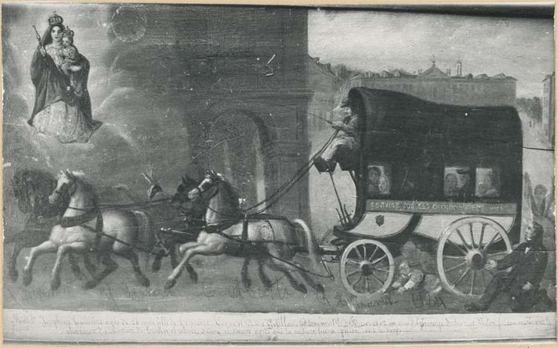 tableau ex-voto : Enfant sous les roues d'un omnibus - © Ministère de la Culture (France), Médiathèque du patrimoine et de la photographie, diffusion GrandPalaisRmn Photo