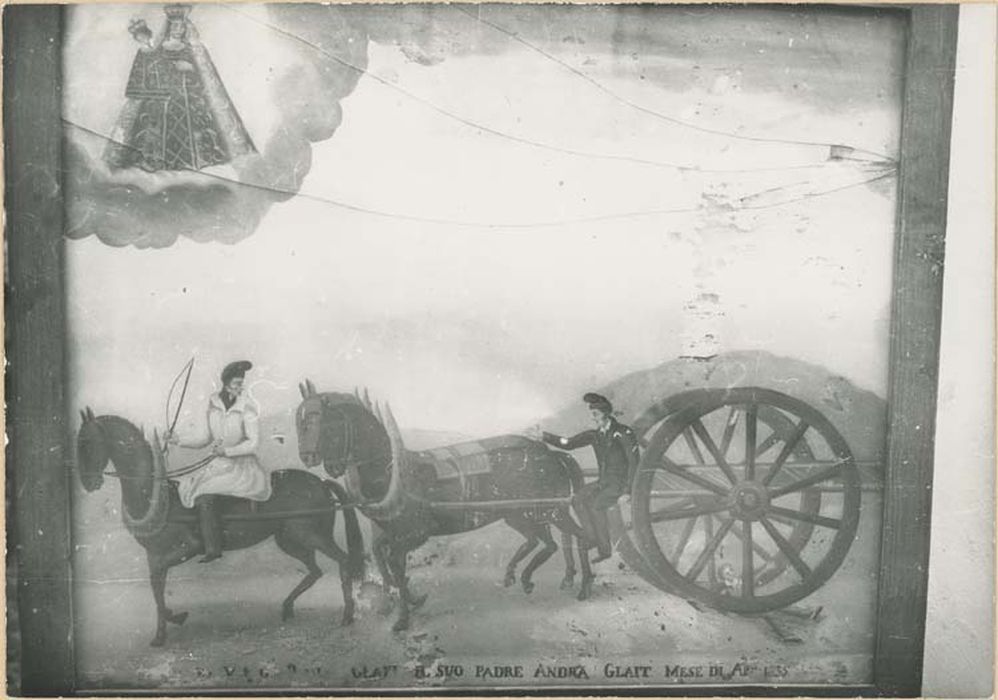 tableau ex-voto : Enfant sous les roues d'une charrette - © Ministère de la Culture (France), Médiathèque du patrimoine et de la photographie, diffusion GrandPalaisRmn Photo