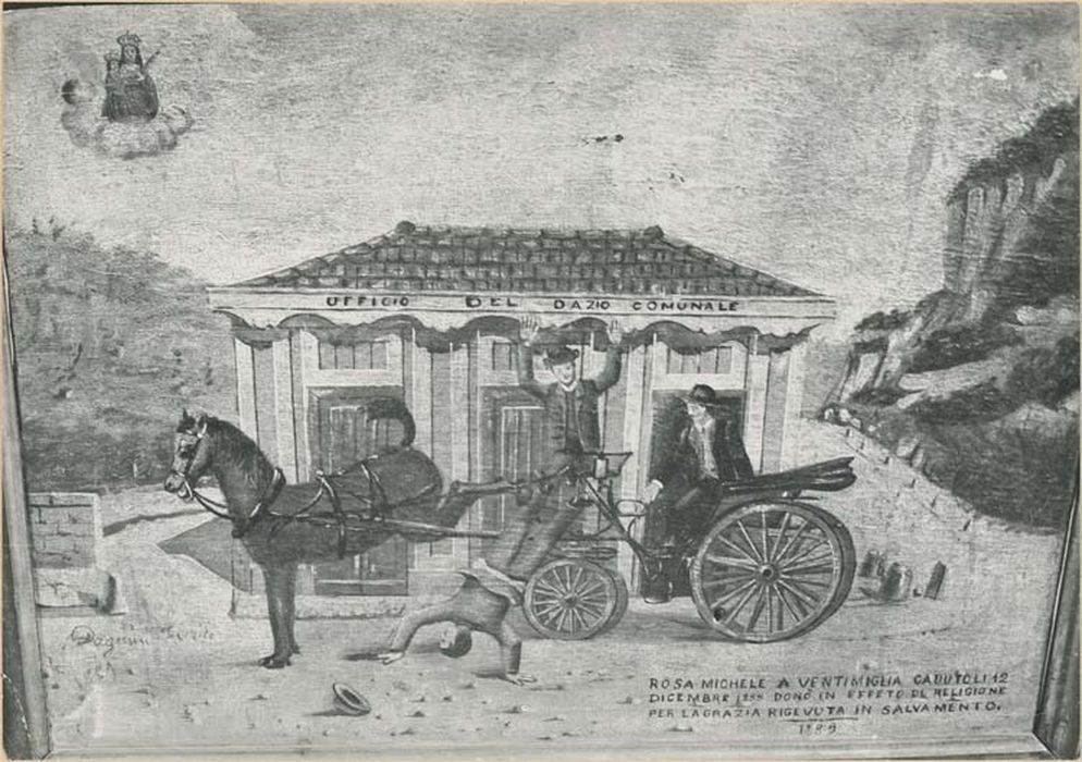 tableau ex-voto : Homme tombant sous une calèche - © Ministère de la Culture (France), Médiathèque du patrimoine et de la photographie, diffusion GrandPalaisRmn Photo