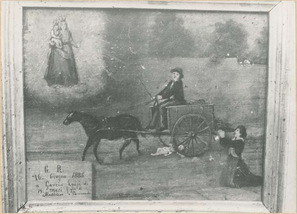 tableau ex-voto : Enfant sous les roues d'une charrette - © Ministère de la Culture (France), Médiathèque du patrimoine et de la photographie, diffusion GrandPalaisRmn Photo