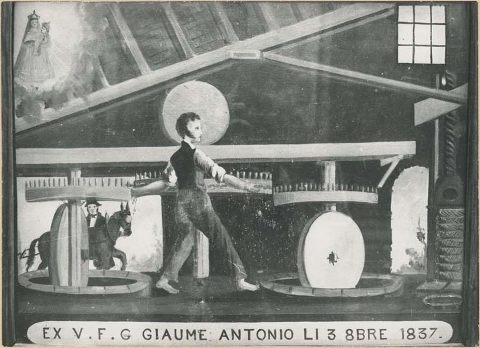 tableau ex-voto : Accident dans un moulin - © Ministère de la Culture (France), Médiathèque du patrimoine et de la photographie, diffusion GrandPalaisRmn Photo