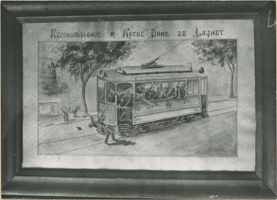 tableau ex-voto : Homme renversé par le tramway - © Ministère de la Culture (France), Médiathèque du patrimoine et de la photographie, diffusion GrandPalaisRmn Photo