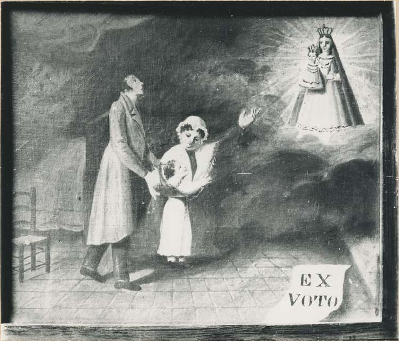 tableau ex-voto : Enfant voué à Notre-Dame de Laghet - © Ministère de la Culture (France), Médiathèque du patrimoine et de la photographie, diffusion GrandPalaisRmn Photo