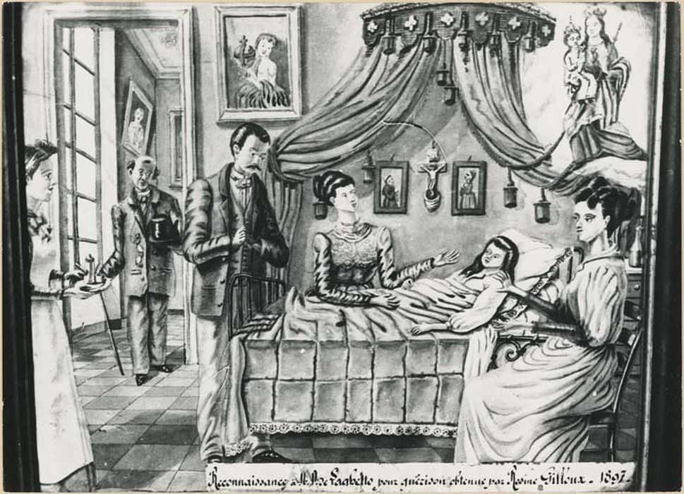 tableau ex-voto : Chambre d'un enfant malade - © Ministère de la Culture (France), Médiathèque du patrimoine et de la photographie, diffusion GrandPalaisRmn Photo