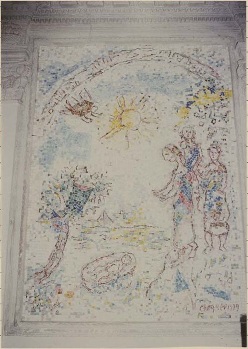 revêtement mural (mosaïque) : Moïse sauvé des eaux - © Ministère de la Culture (France), Médiathèque du patrimoine et de la photographie, diffusion GrandPalaisRmn Photo