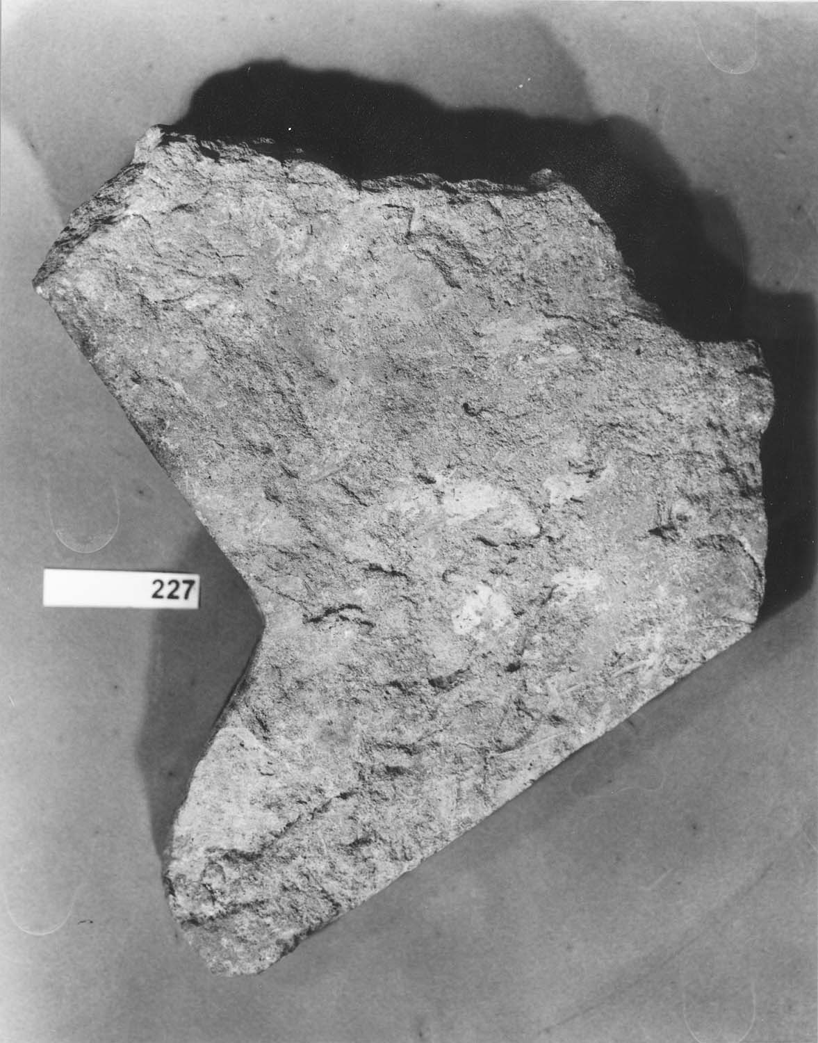Fragment de brique à double T gallo-romaine pour chauffage