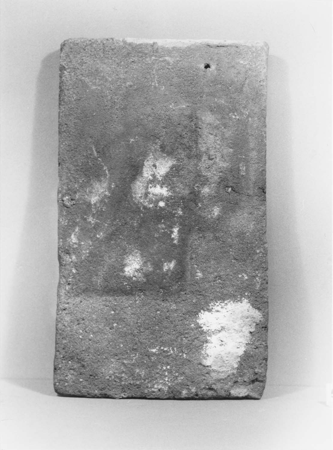 Tuile plate ancienne, à un tenon à un trou