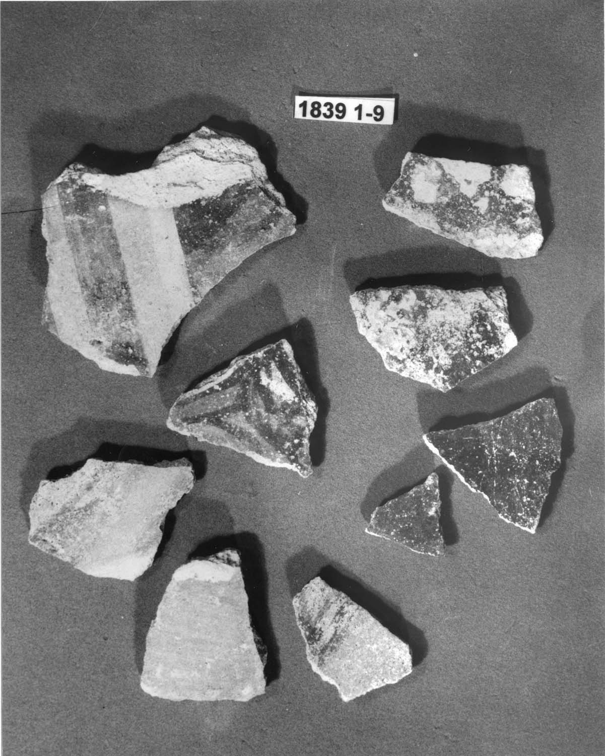 Peinture murale, 9 fragments