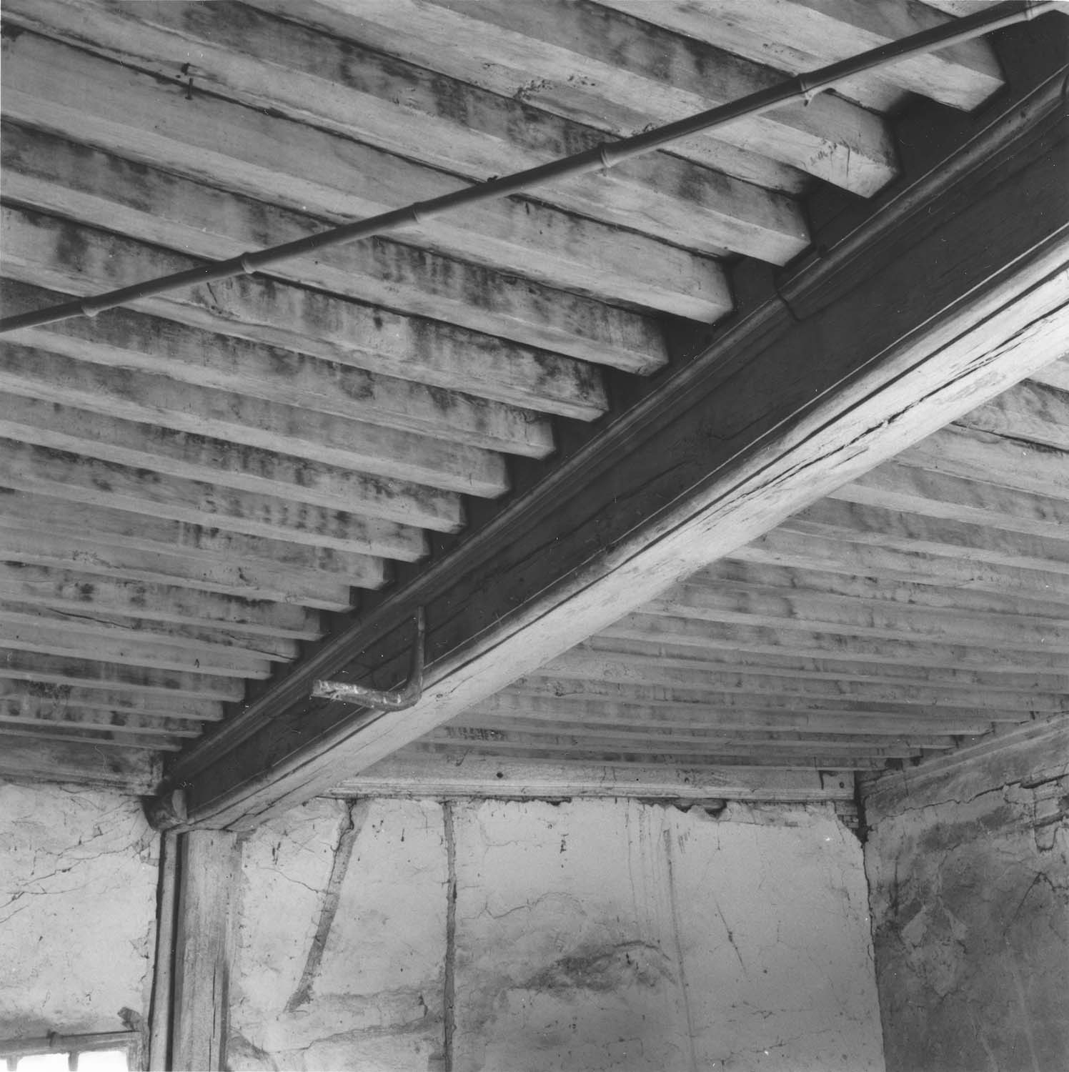 Chambre à solives du premier étage : plafond