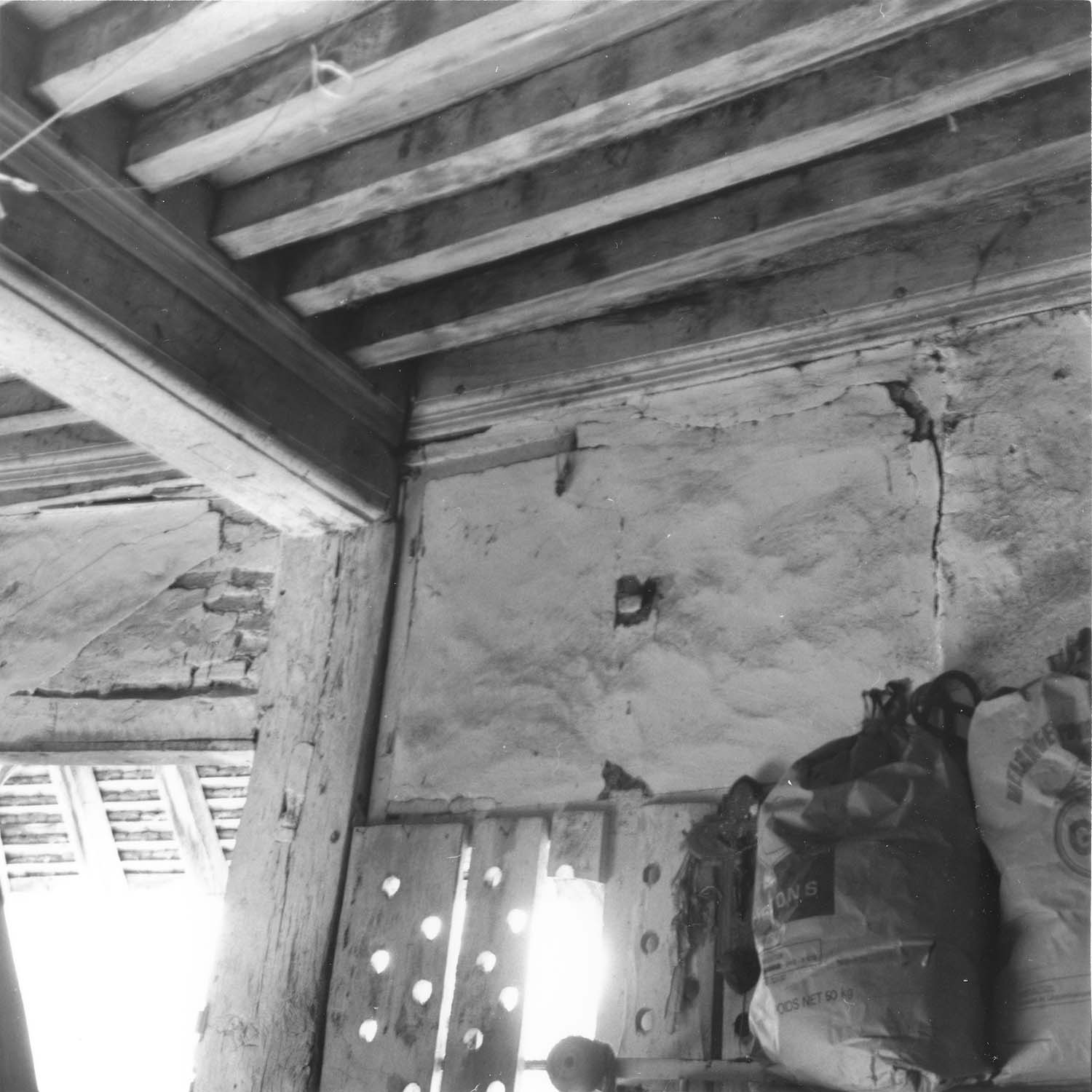 Chambre à solives du premier étage, détail du plafond