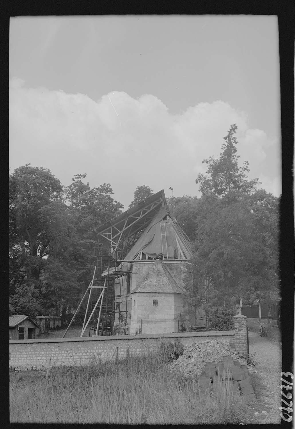 Les travaux de restauration de la couverture