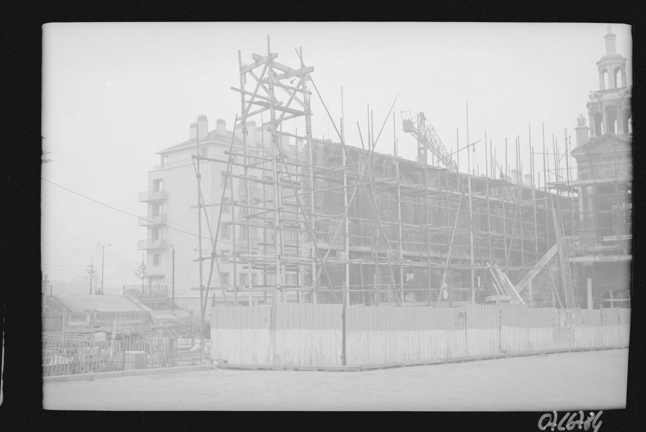 Vue d'ensemble sur le chantier de reconstruction