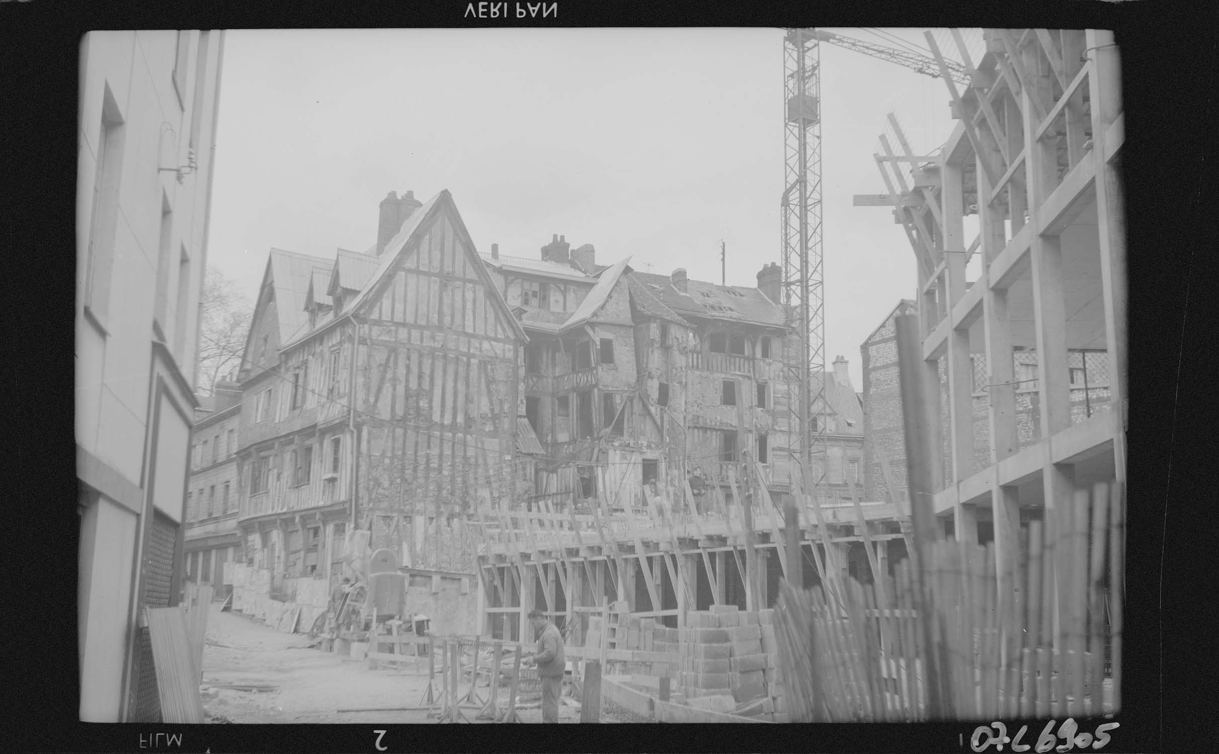 Vue d'ensemble du chantier rue du Ruissel