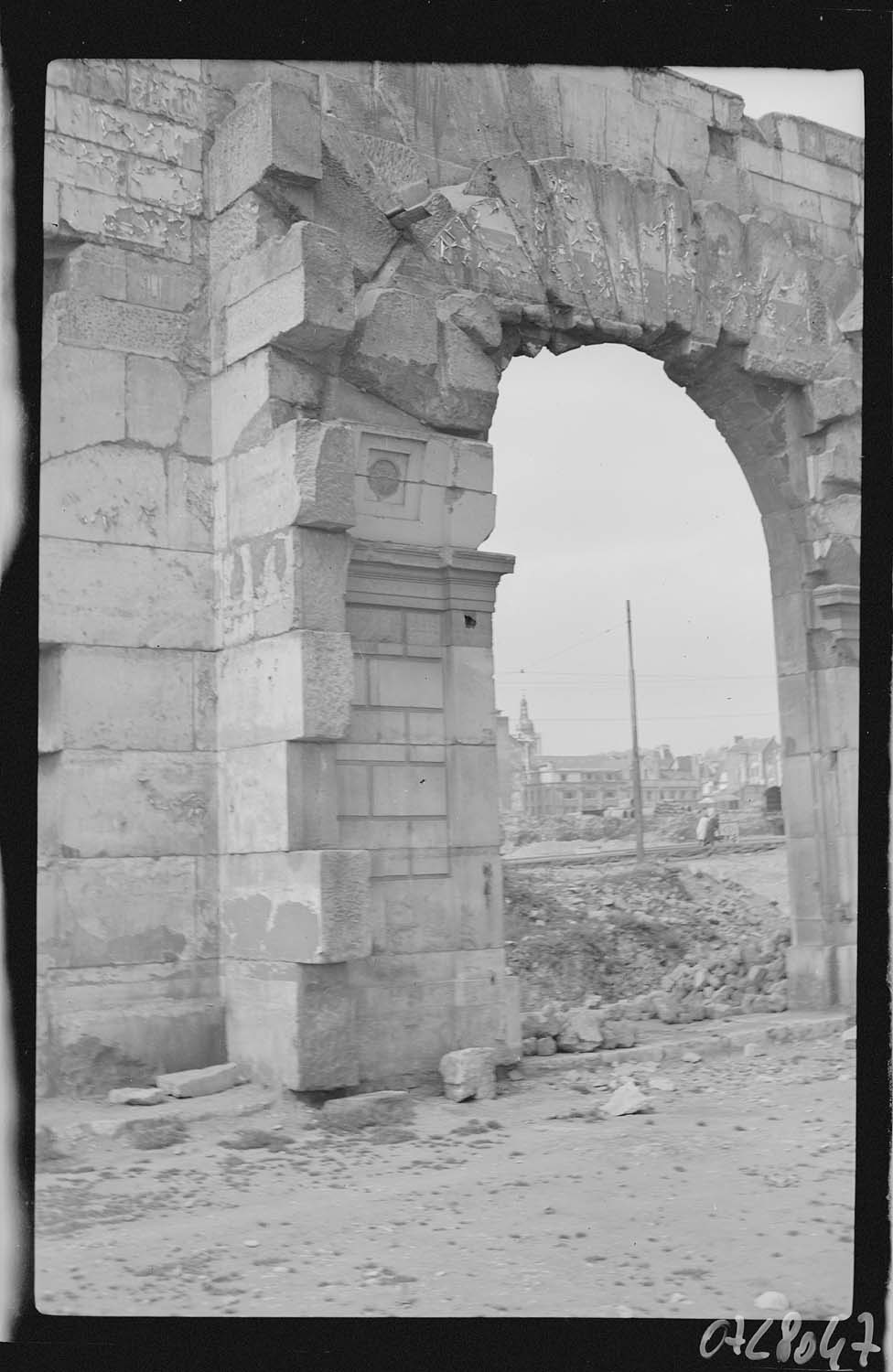 Porte du pignon vue de l'intérieur