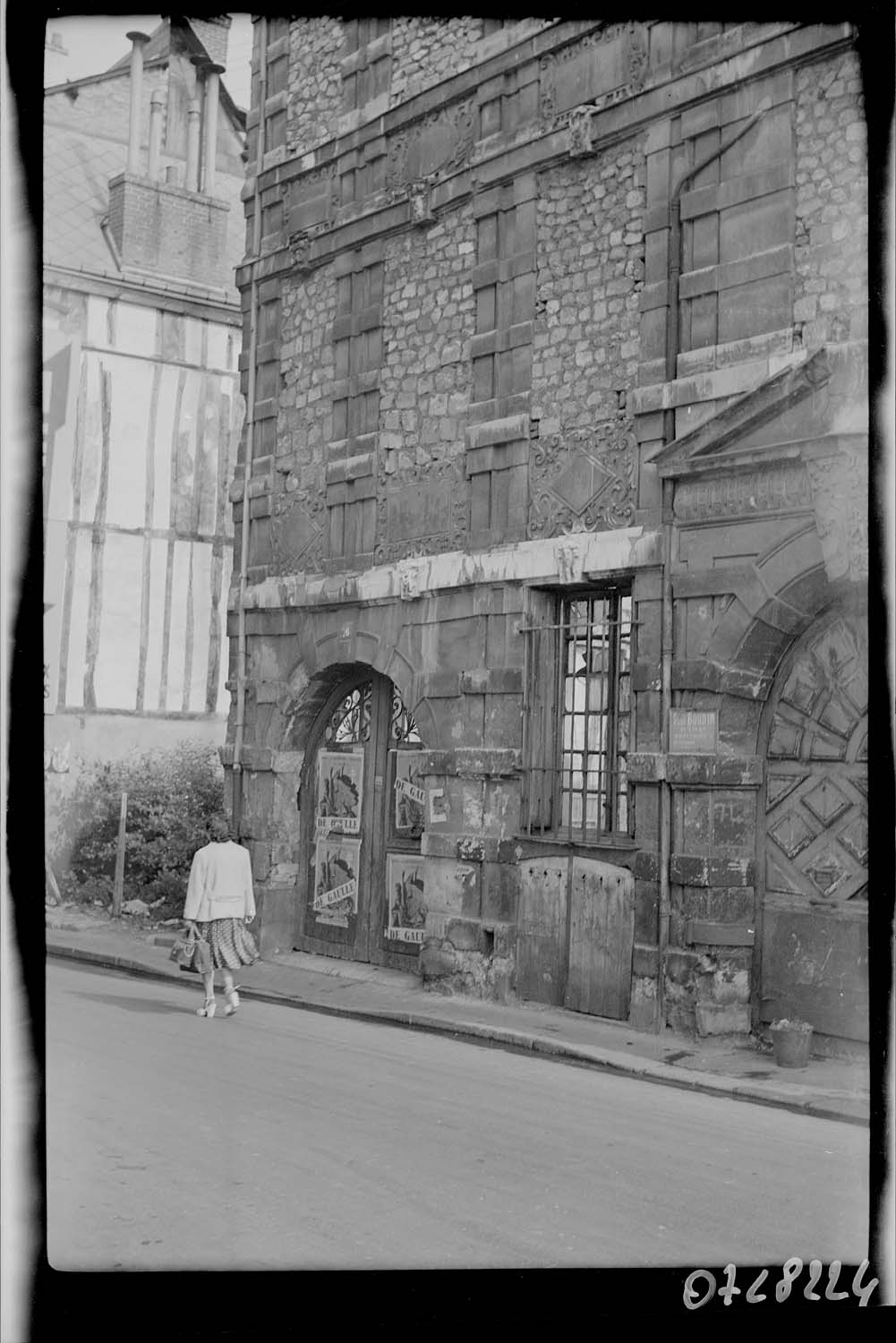 Façade murée sur rue