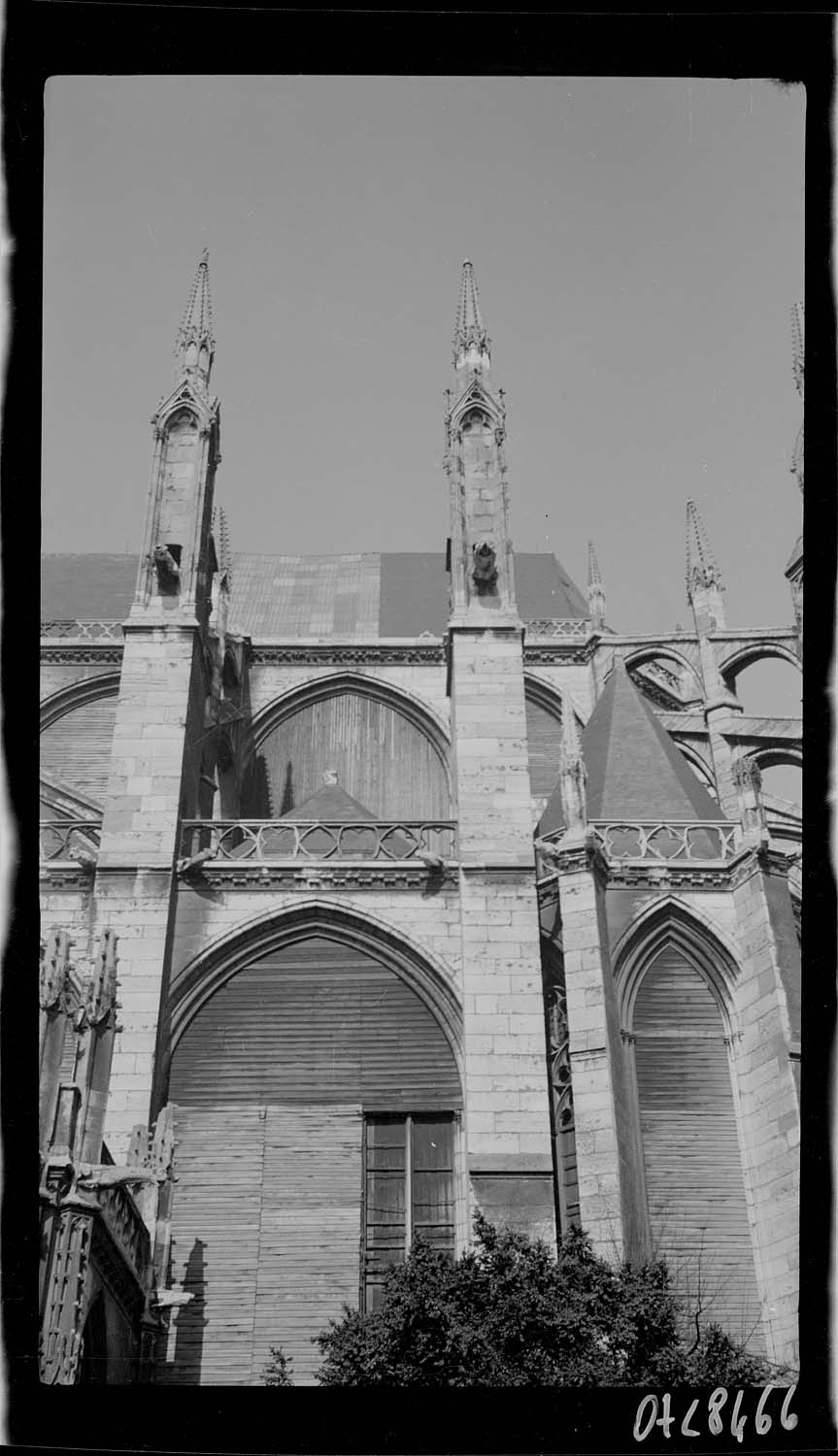 Partie est de la façade sud