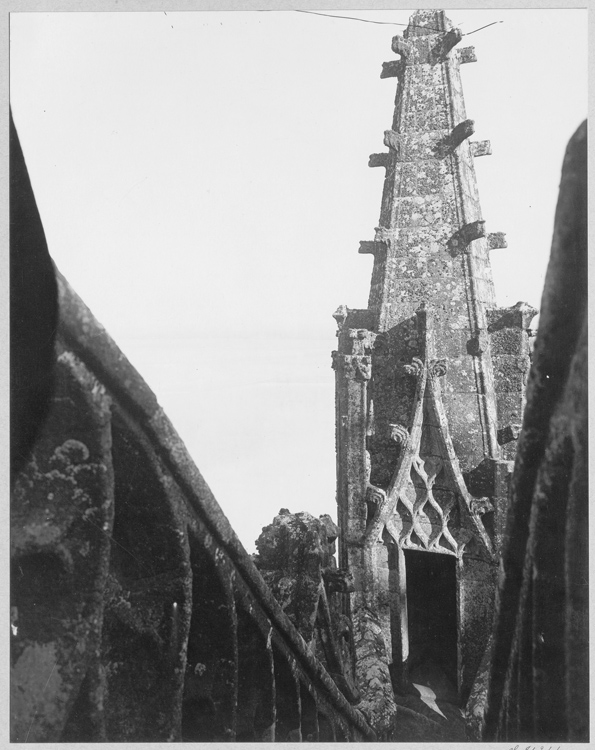 Église abbatiale : partie supérieure, tourelle d'escalier, escalier de dentelle