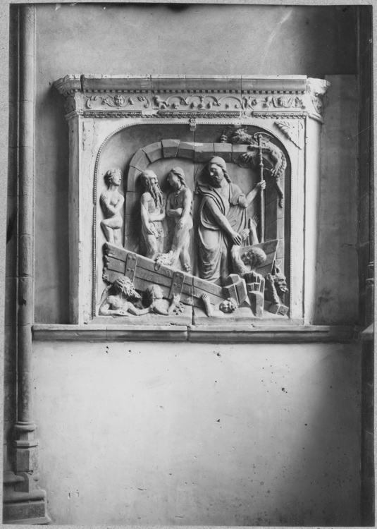 Bas-relief d'albâtre : le Christ dans les limbes