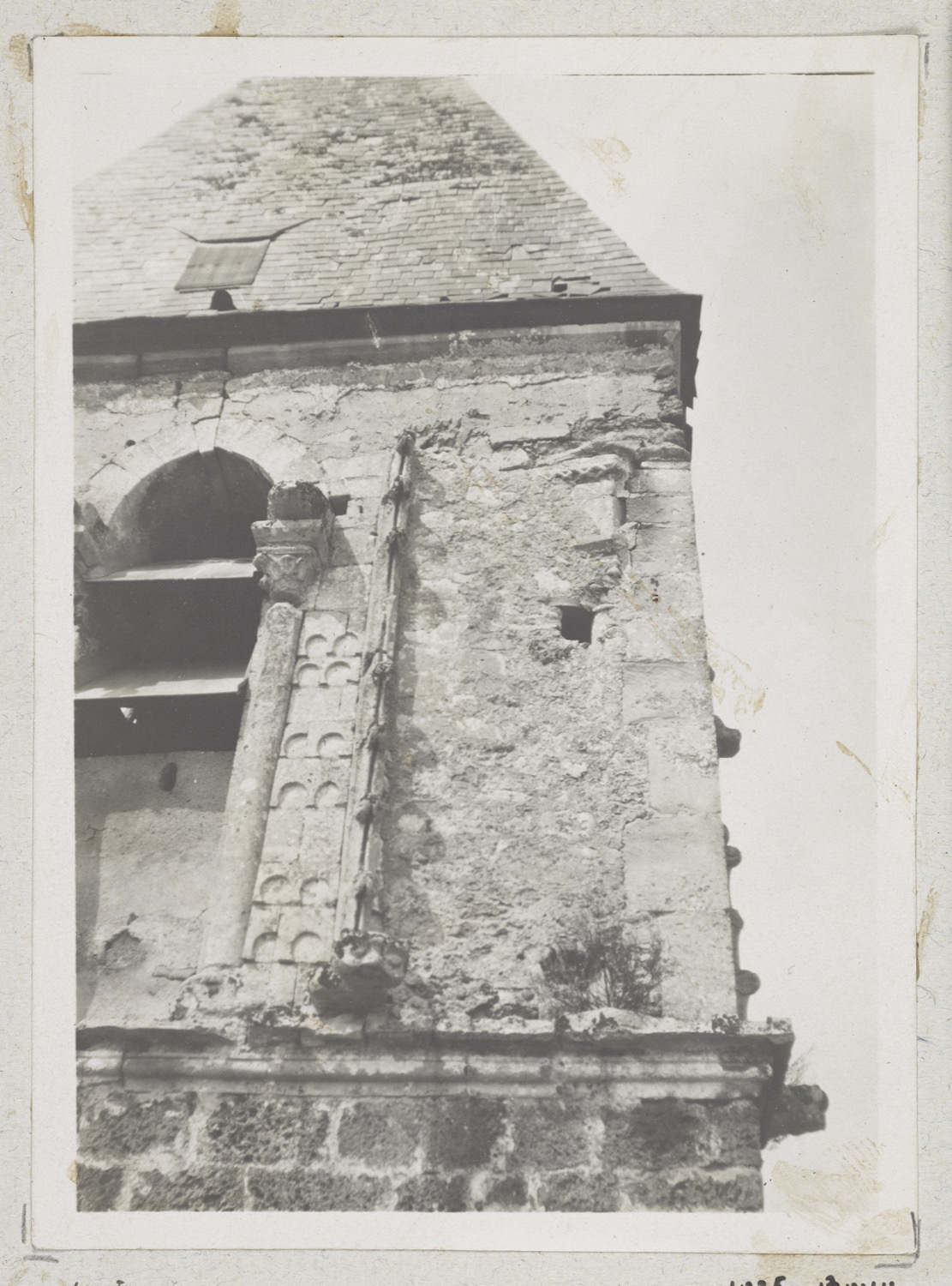 Clocher : détail de la partie supérieure