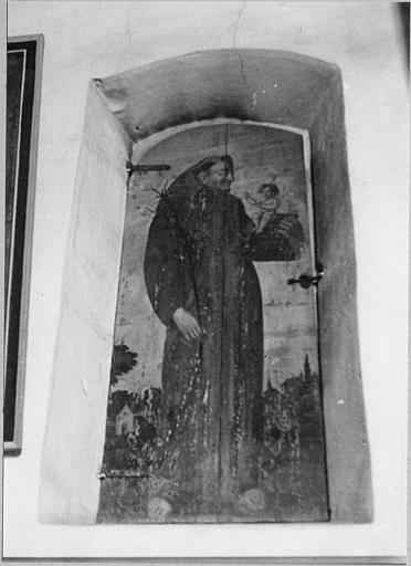 Volet : 'Saint Antoine de Padoue', panneau de bois peint - © Ministère de la Culture (France), Médiathèque du patrimoine et de la photographie (objets mobiliers), tous droits réservés