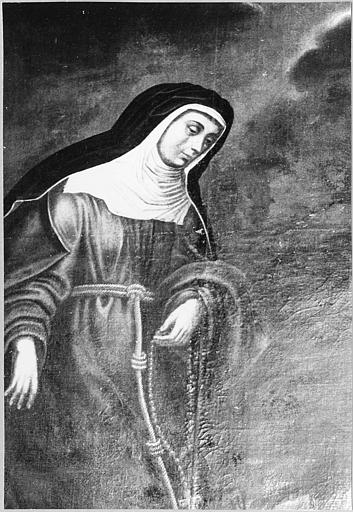 Tableau : 'Sainte Claire d'Assise', huile sur toile - © Ministère de la Culture (France), Médiathèque du patrimoine et de la photographie (objets mobiliers), tous droits réservés