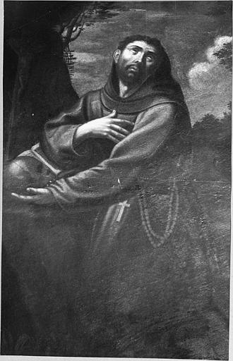 Tableau : 'Saint François d'Assise', huile sur toile - © Ministère de la Culture (France), Médiathèque du patrimoine et de la photographie (objets mobiliers), tous droits réservés
