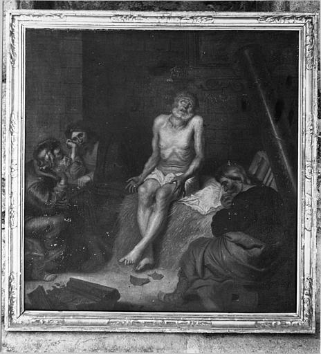 Tableau : 'Job assis sur son fumier', huile sur toile - © Ministère de la Culture (France), Médiathèque du patrimoine et de la photographie (objets mobiliers), tous droits réservés