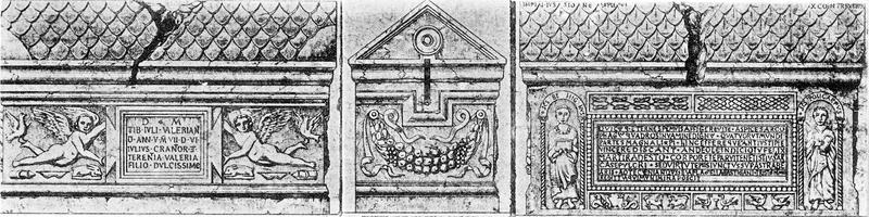 sarcophage, vue générale