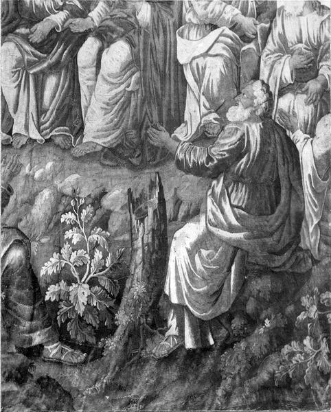 pièce murale : Scènes de la vie du Christ : le Sermon sur la montagne, détail