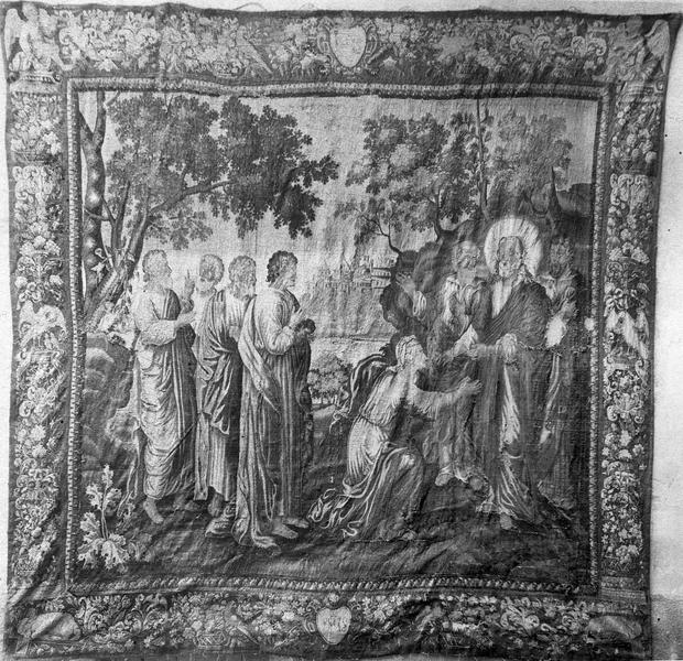 pièce murale : Scènes de la vie du Christ : la Femme adultère, vue générale