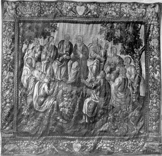 pièce murale : Scènes de la vie du Christ : le Sermon sur la montagne, vue générale