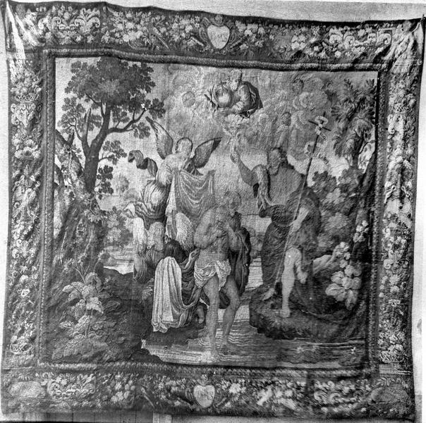 pièce murale : Scènes de la vie du Christ : le Baptême du Christ, vue générale